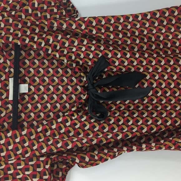 LOFT Tie Front Short Sleeve Top - Picture 5 of 5